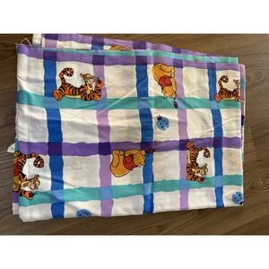VTG Disney Winnie The Pooh Tigger Twin Bed Flat Sheet Made In USA